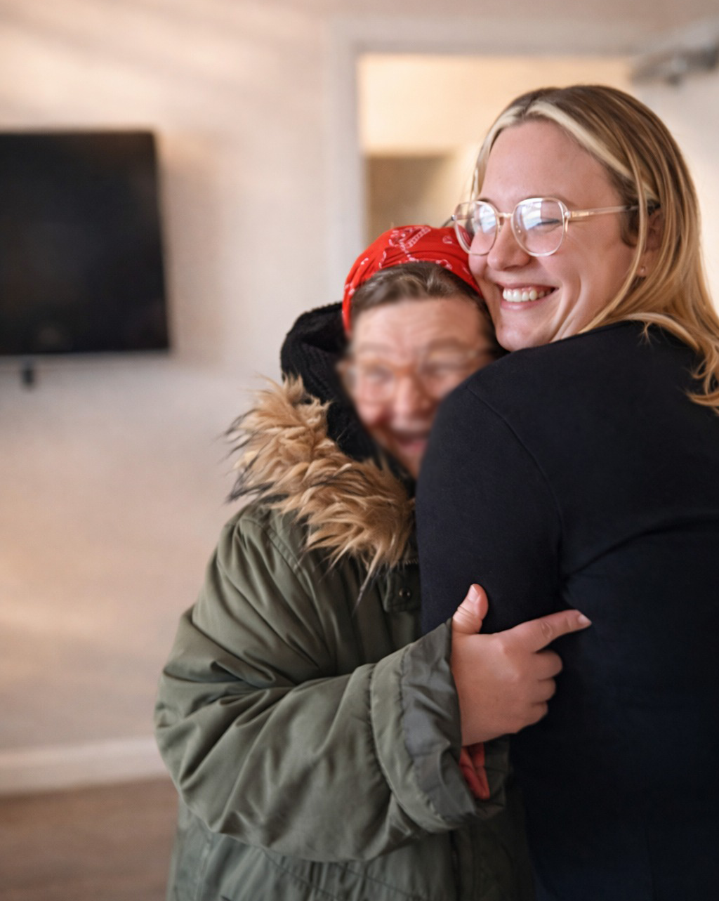 carer with one of our residents